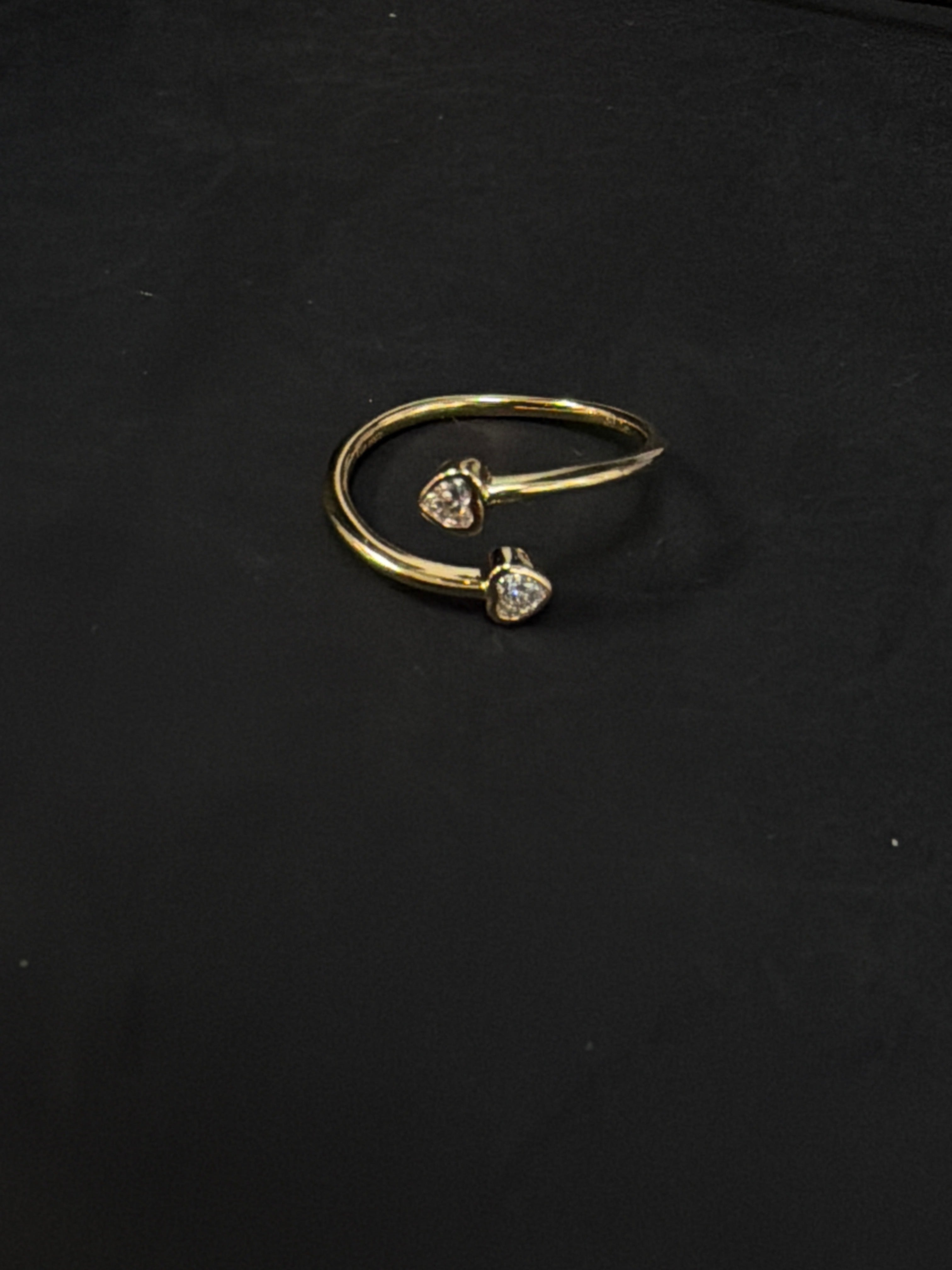 Double Heart Fashion ring