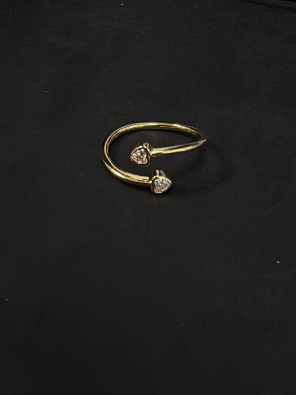 Double Heart Fashion ring