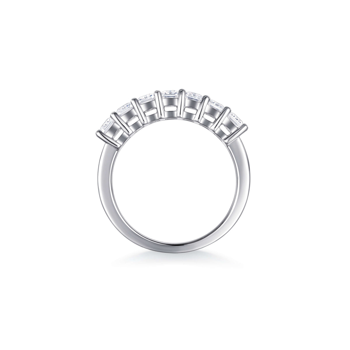 Ines Emerald Diamond Wedding Ring - lab-grown and natural diamond ring in gold | Lirys Diamonds
