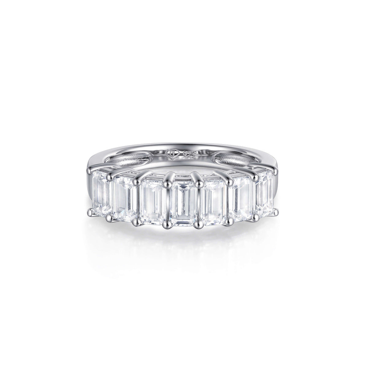 Ines Emerald Diamond Wedding Ring - lab-grown and natural diamond ring in gold | Lirys Diamonds