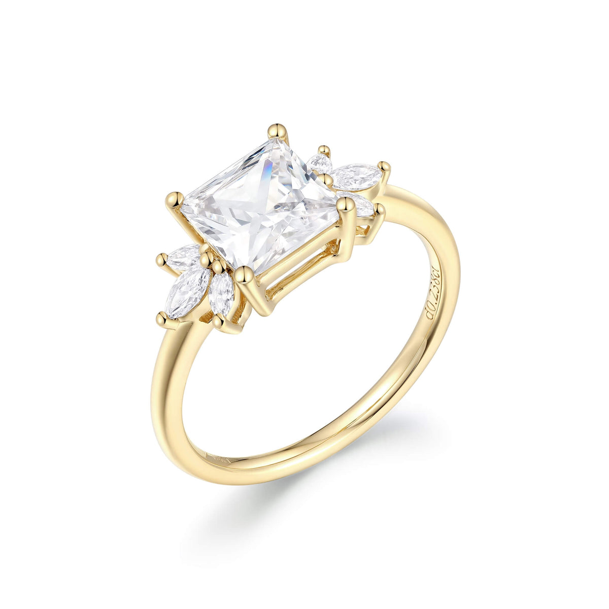 Luxe Six-Stone Diamond Ring – alternate angle