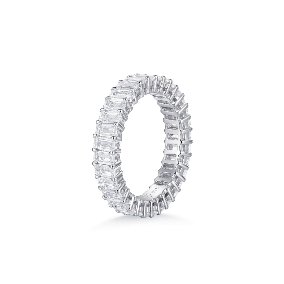 Emmeline Emerald Diamond Wedding Band - lab-grown and natural diamond ring in gold | Lirys Diamonds