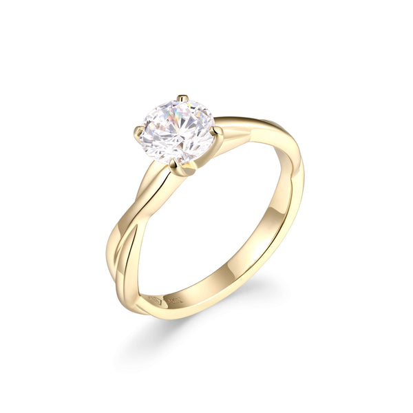 Twisted Vine Engagement ring