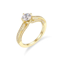 Milgrain Engagement Ring