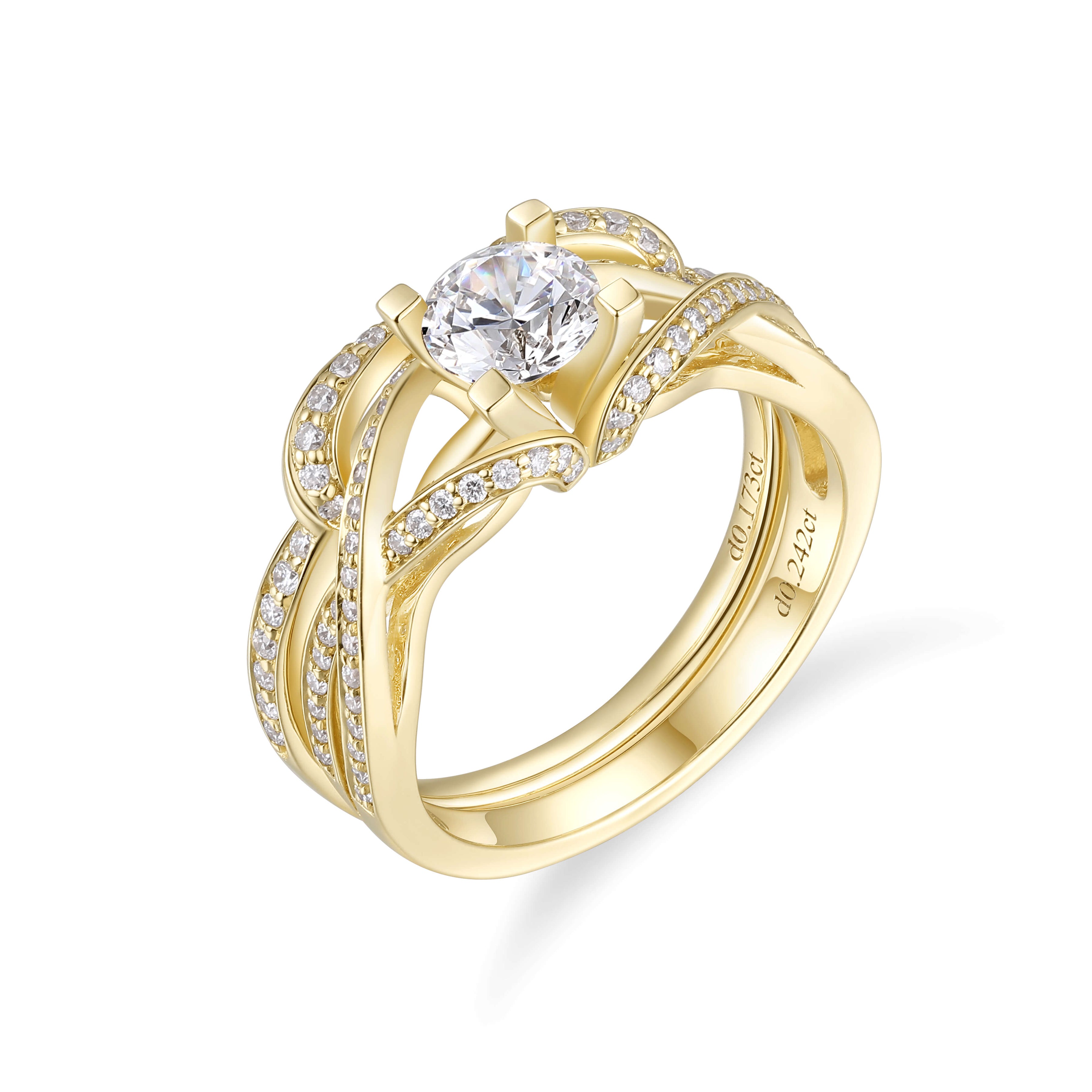 Intertwined Engagement Ring