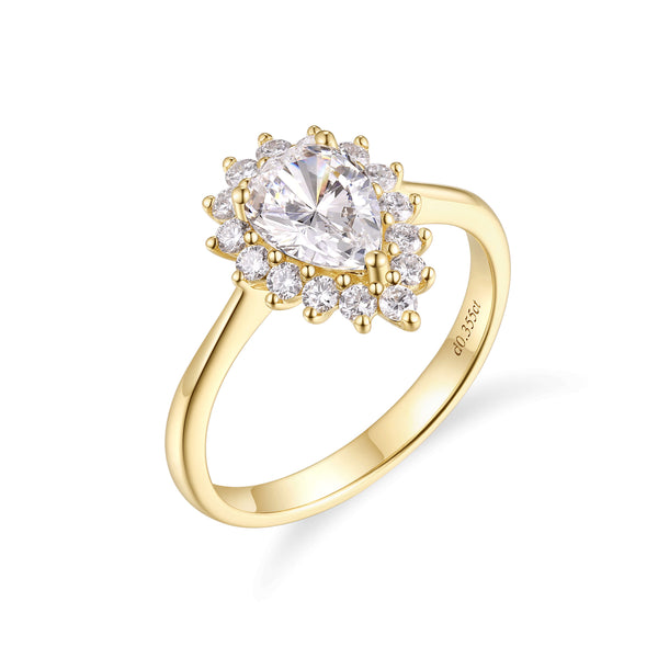 Solitaire Halo Ring