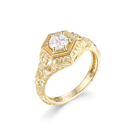 Vintage Solitaire Engagement Ring