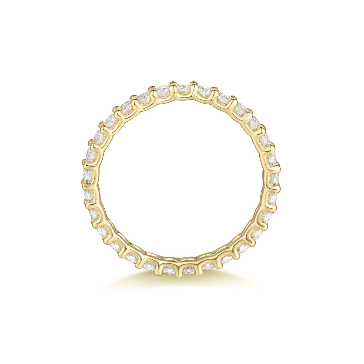 Odile Radiance Eternity Band - certified diamond ring in gold | Lirys Diamonds