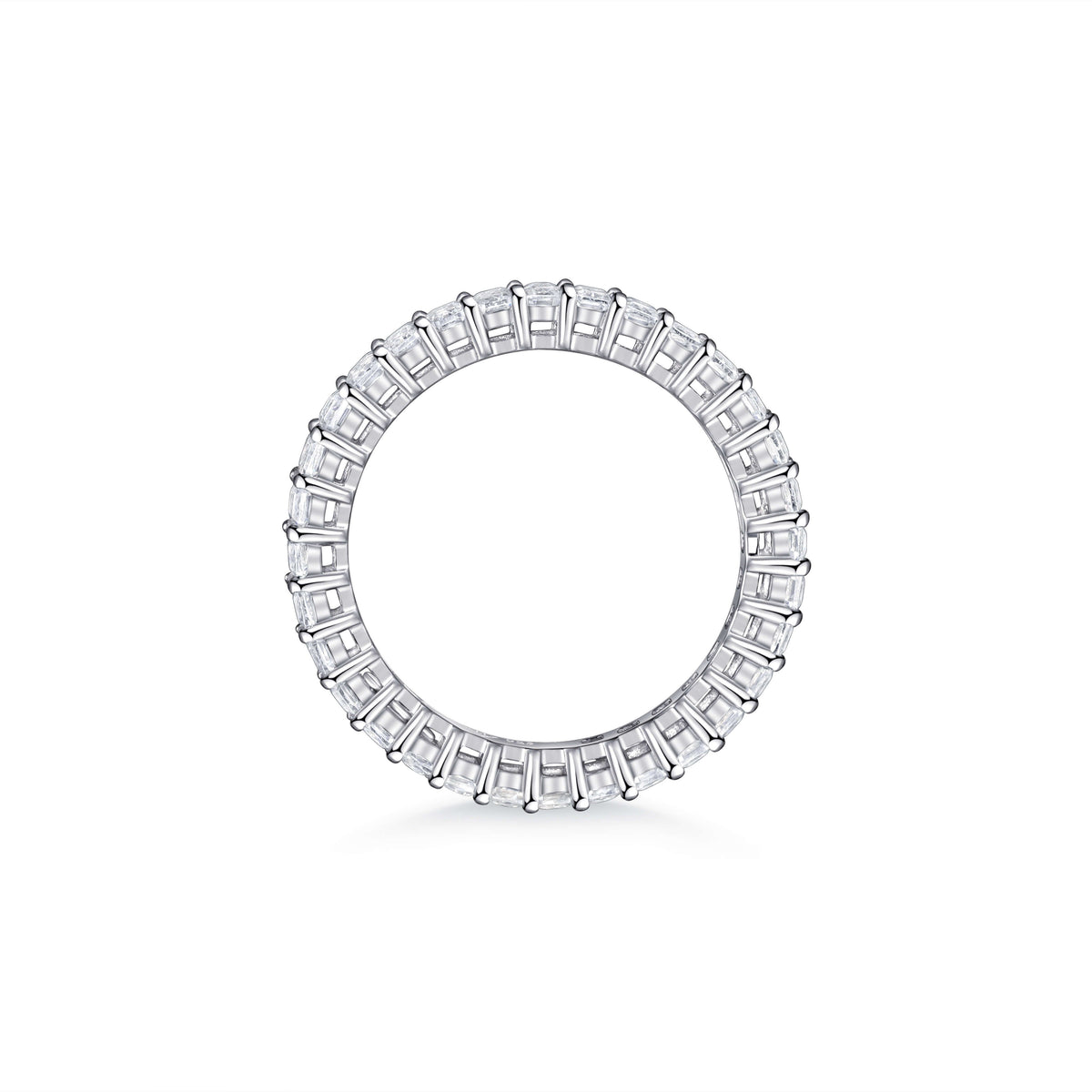 Aurelia Emerald Diamond Wedding Band - lab-grown and natural diamond ring in gold | Lirys Diamonds